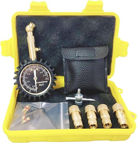 Miniatura 2 de Desinfladores de neumáticos y manómetro de neumáticos de 75 PSI, deflectores automáticos ATsafepro de neumáticos con medidor de neumáticos adecuados