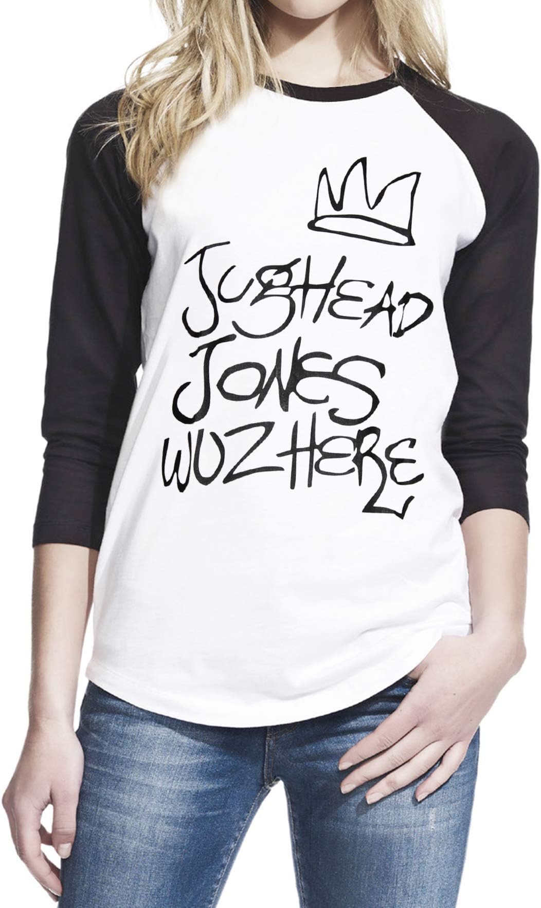Jughead Jones Wuz Here Teen Women Baseball T-Shirt