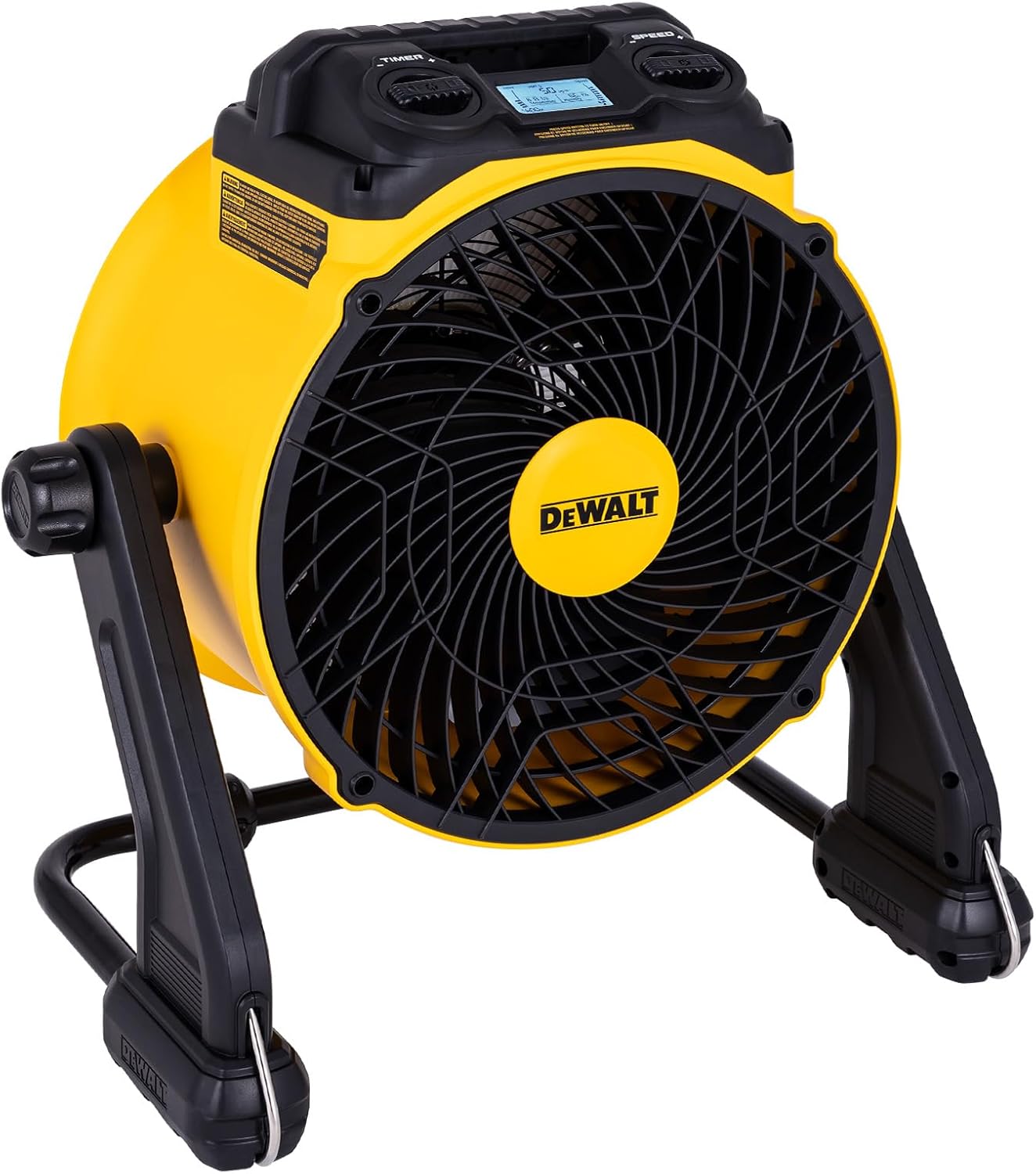 DEWALT 16'' Air Purifier Shop Fan with HEPA Filter, Industrial Fan Heavy Duty 4000CFM with PM2.5 Sensor, 360° Tilt, Captures Dust, Debris & Particles, for Jobsite, Workshop and Garage