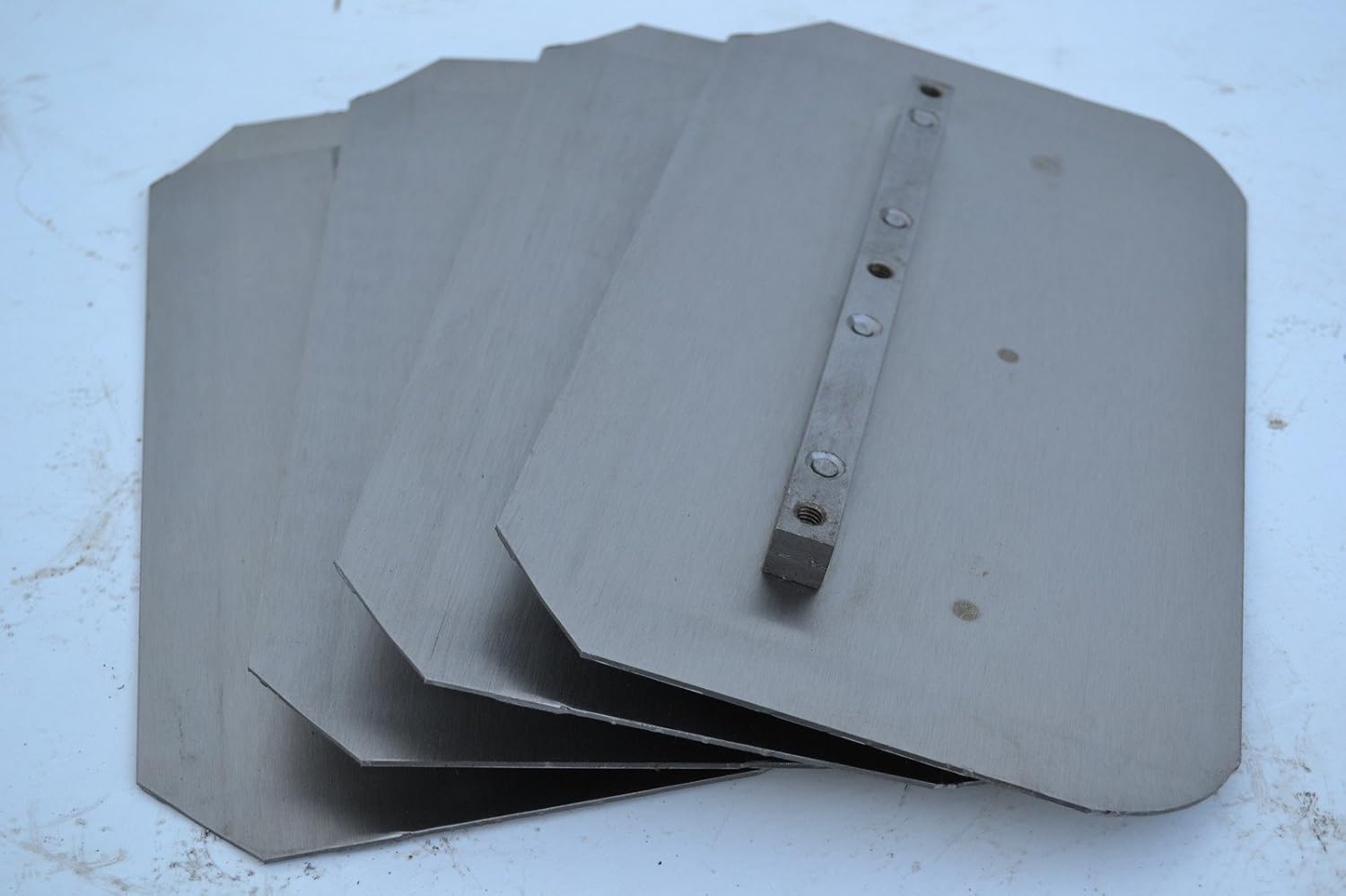 Set of 4 Power Trowel Combo Blades Fits Allen Whiteman Bartell Wacker