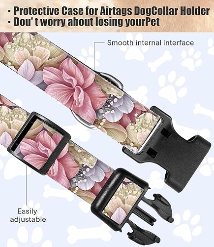 Miniatura 4 de SXboxing Collar de perro, lindo collar de perro para perros pequeños, medianos y grandes, collares suaves personalizados ajustables para mascotas