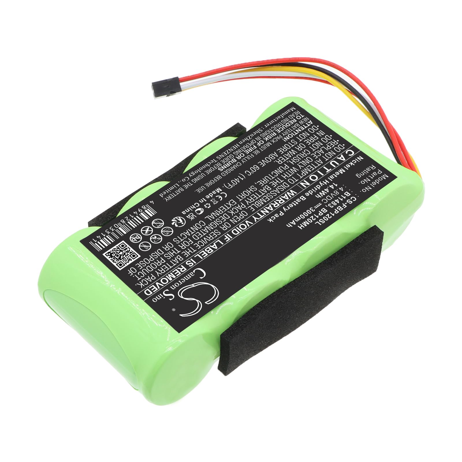 TECHTEK Batería 3000mAh Compatible con [Fluke] para Fluke 123 (Firmware Below V2.0), para Fluke 123S (Firmware Below V2.0), para 43 Power Quality Analyzers, para 43B Power Quality FBA