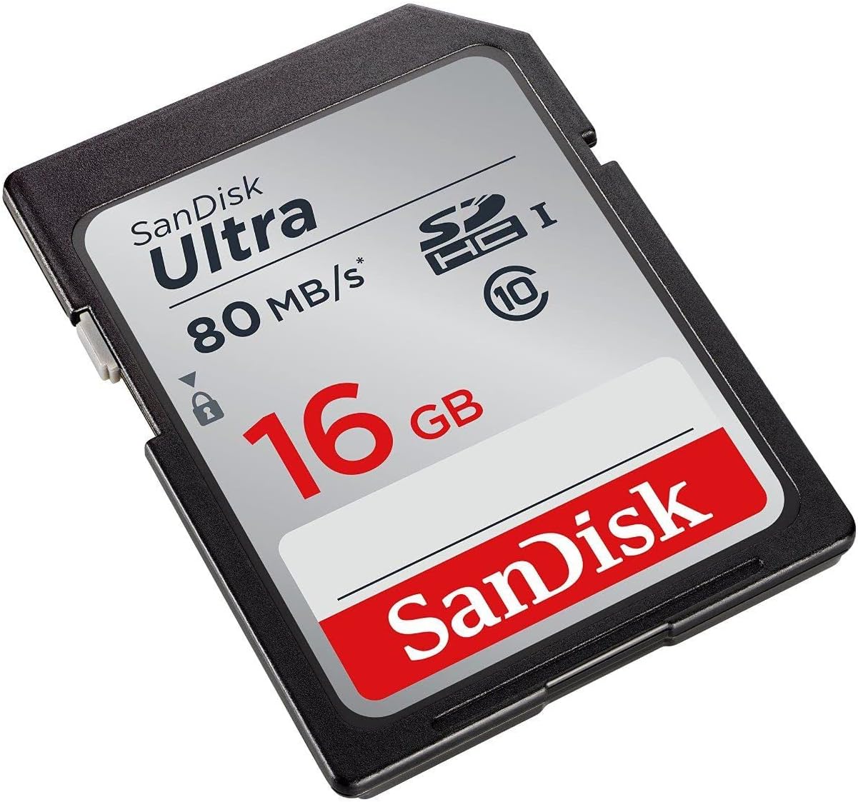 SanDisk Ultra SDHC Memory Card Up to 80 MB/s, Class 10, 16 GB, Black ...