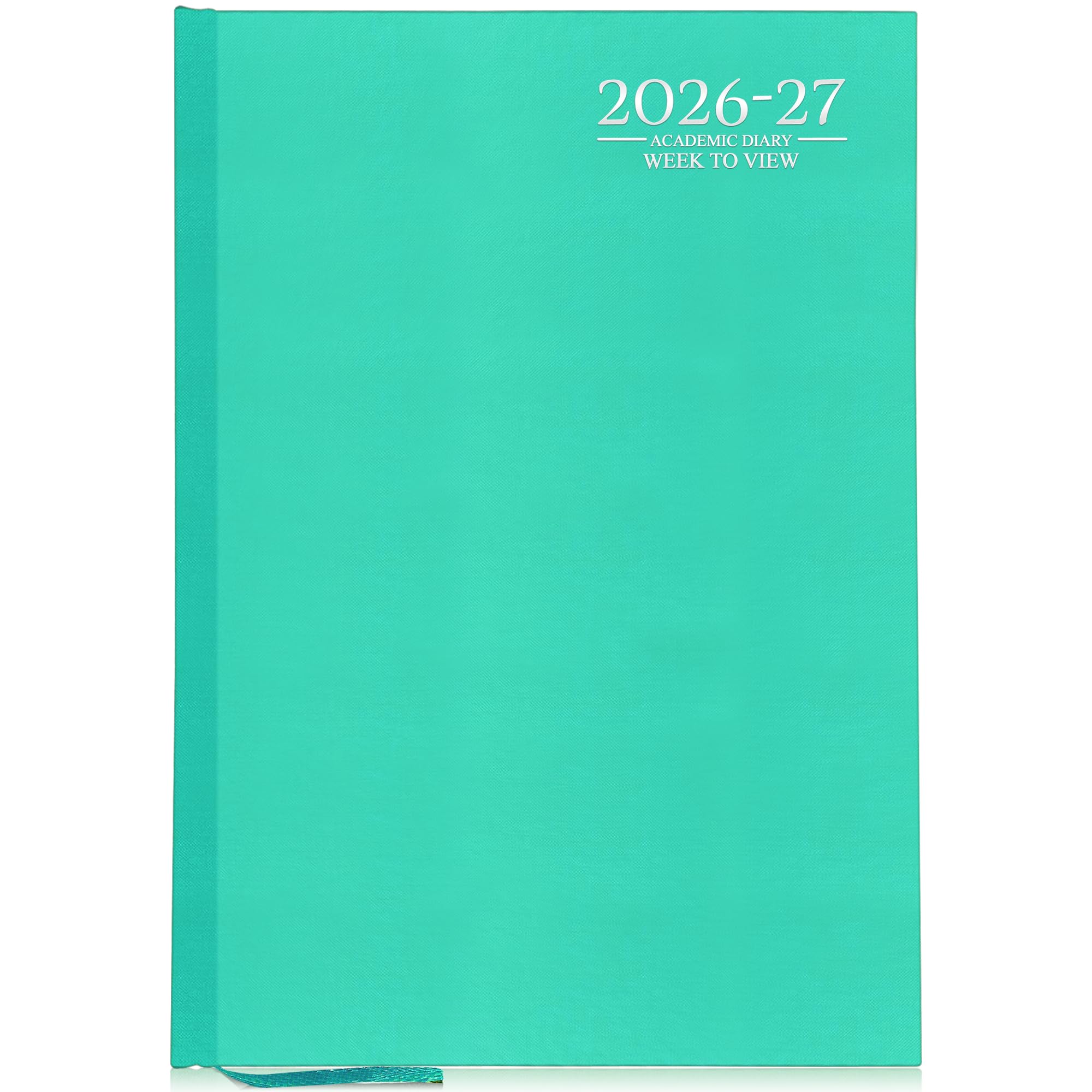 G4GADGET 2026-2027 Academic Diary A5 Week To View Teal Hardback – August 2026 to July 2027 Weekly Planner, Student Teacher School Organizer, Timetable & Appointment Year Planner