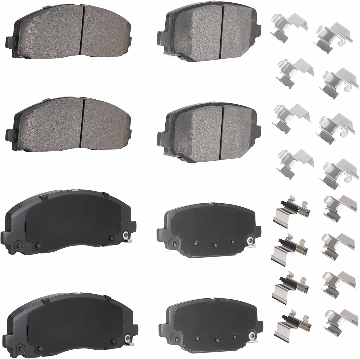 Rear&Front Semi-Metallic Brake Pads Fit for Dodge Journey 2012-2020 for Volkswagen for Routan 2012 2014 Chrysler Town & Country 2012-2016-8pcs