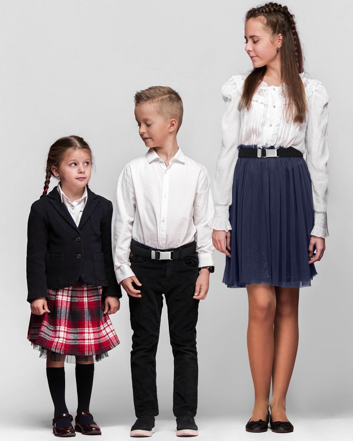 Tatuo 4 Pcs Kids Buckle Belt Kid Adjustable Elastic Belt Boy Stretch Belt for Children Favor - Image 4