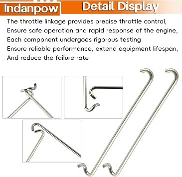 Throttle Link Compatible with Briggs & Stratton 695238, 2-Pack