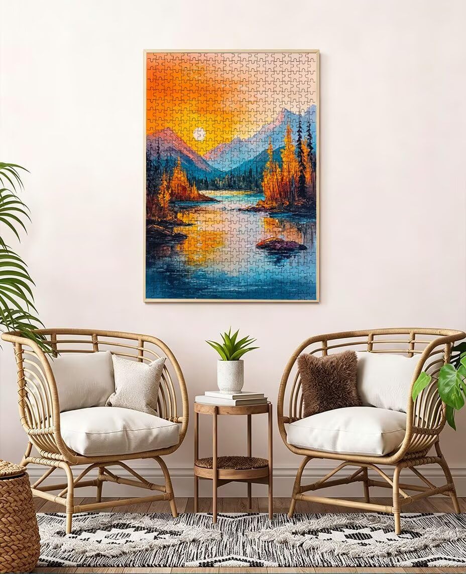 Puzzle 2000 Pezzi Vista Notturna 3D Puzzle per Adulti Impegnativo, Educa Puzzles Artistico, Divertente E Stimolante Puzzles Decorativo per La Famiglia, Regalo e Decorazione Pareti BXHZW6-892
