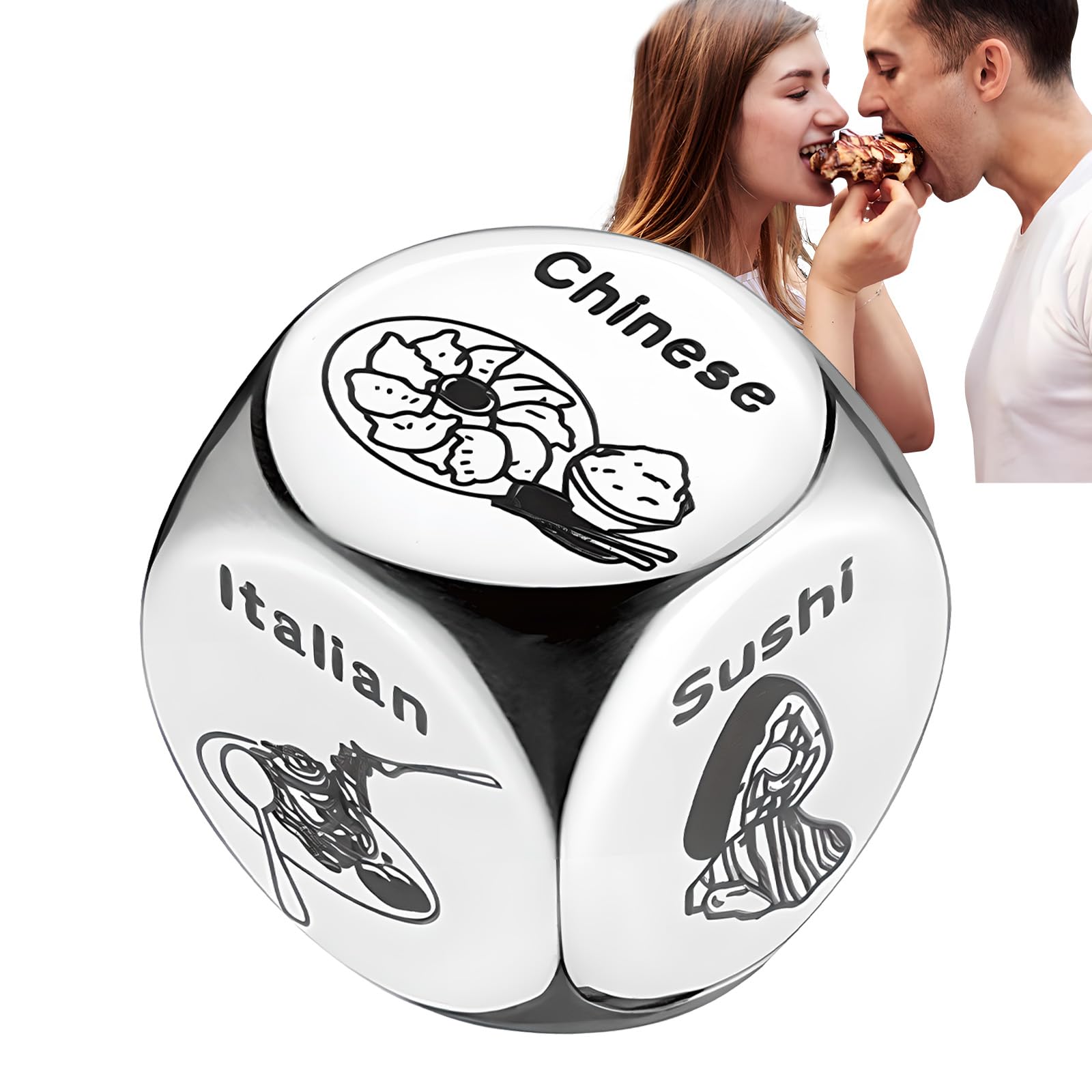 Roll The Dice Food Selection, Food Dice, Valentine's Day Gift, Anniversary Gift for Couples (Country)