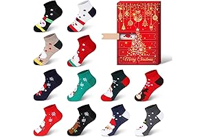 Festive 12 Days of Socks Advent Calendar for Kids
