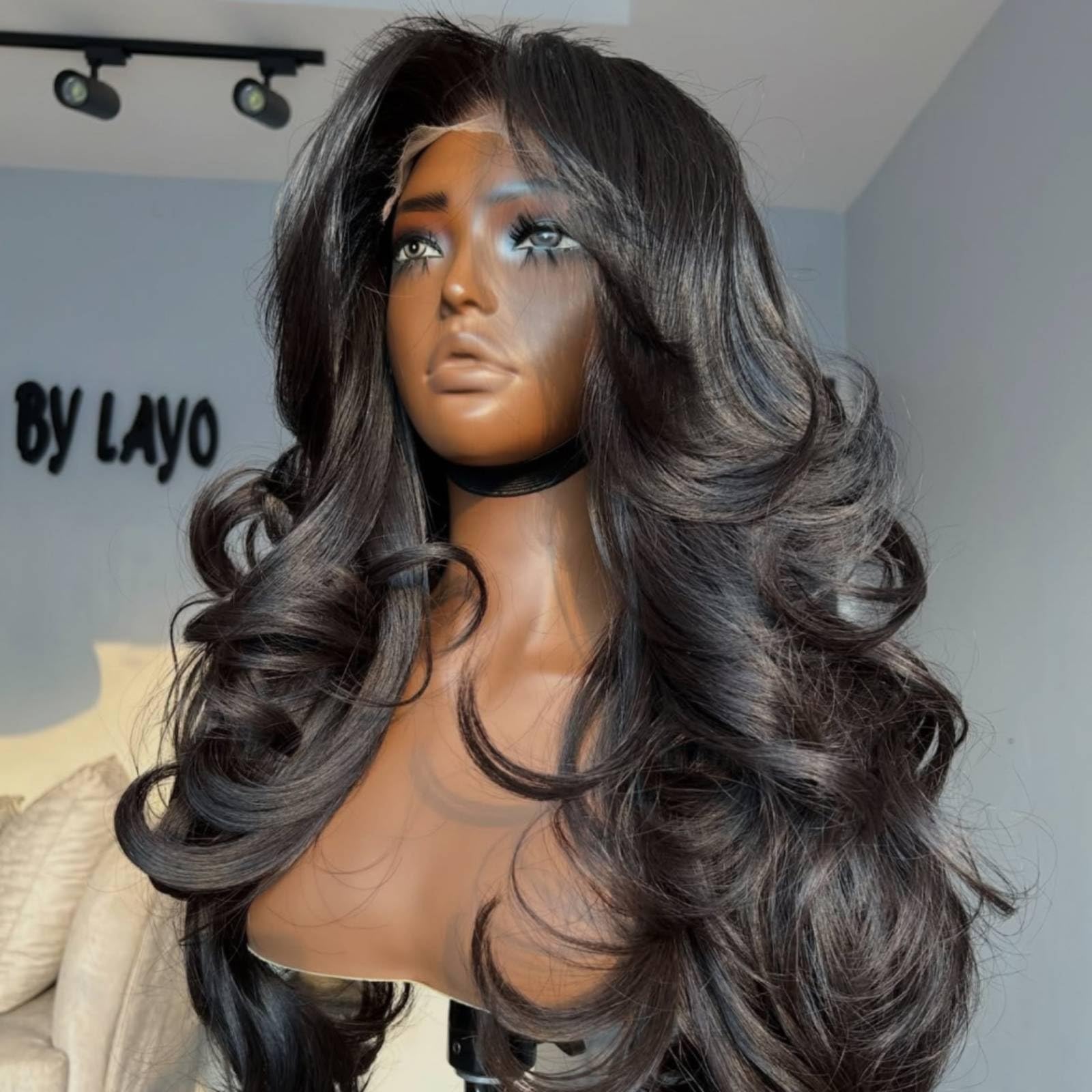 Cabeza para Pelucas Maniquí Cabeza Soporte Expositor con Superficie Lisa y Gorra Elástica Que Sujeta Pelucas Diseño Limpio para