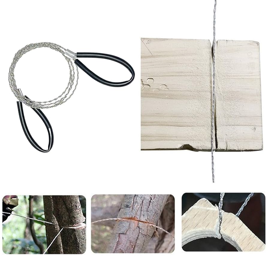 Stainless Steel Emergency Wire Saw For Cutting Wood Plastic Bone