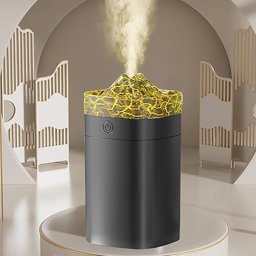 Miniatura 7 de AUNMAS Portable Small Humidifier, Mini USB Colorful Personal Desktop Essential Oil Diffuser for Car Office Room Bedroom (Black)