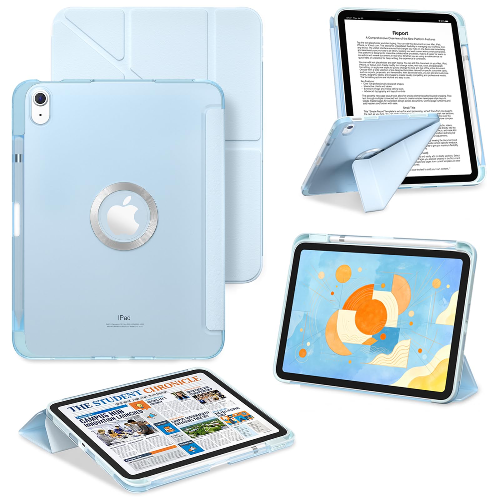 Amazon.com: ProCase for iPad A16 11th/10th Gen Smart Case with