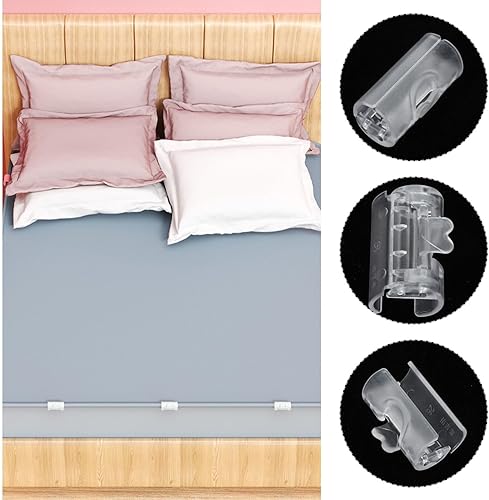 Miniatura 3 de Homoyoyo 20 pinzas para sábanas de cama, clips para funda de edredón, clips para sábanas que sujetan resbalones y caídas