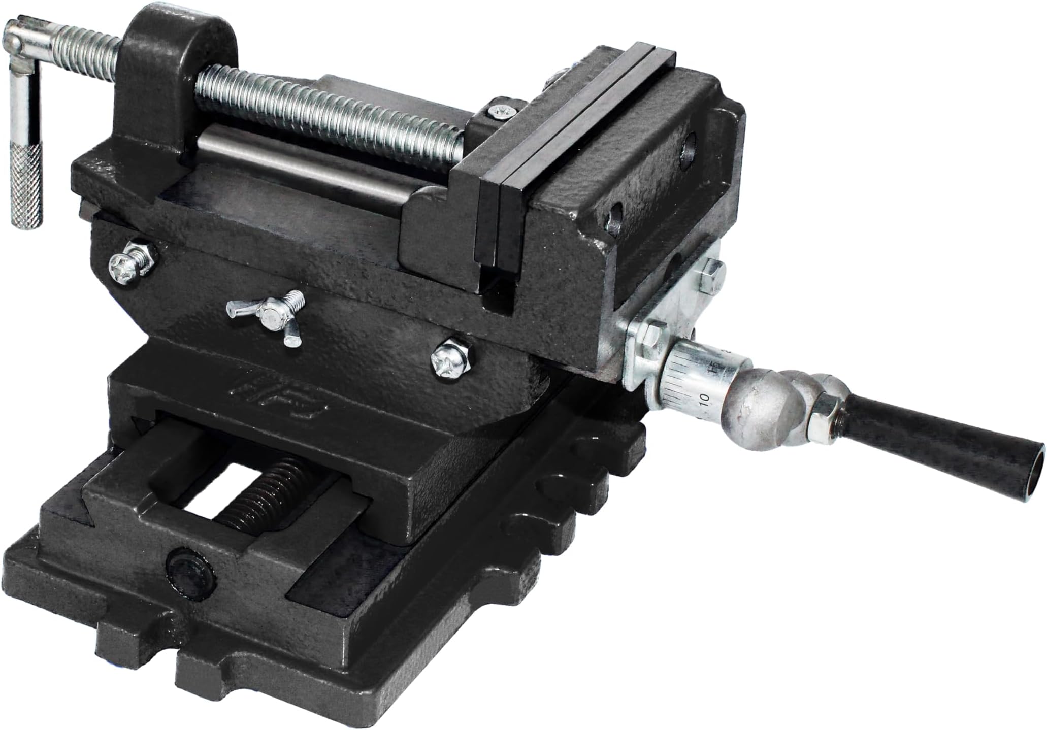 TEXALAN Drill Press X-Y Compound Vise 2 Way Heavy Duty Cross Slide Vise Clamp Machine (6 Inch)