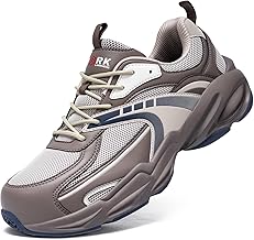 LARNMERN Steel Toe Shoes for Men Women Puncture Proof Work Sneakers Slip Resistant Indestructible Safety Shoe