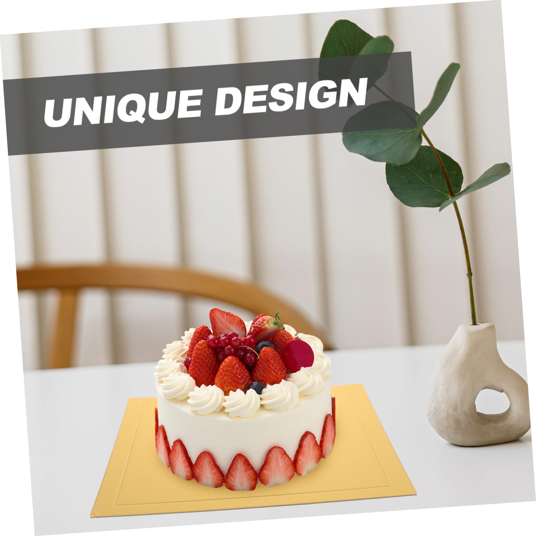 Plateau À Gâteau 5 Pièces Socles À Gâteaux Mousse Accessoires De Présentation De Gâteaux Carré De 14 Pouces