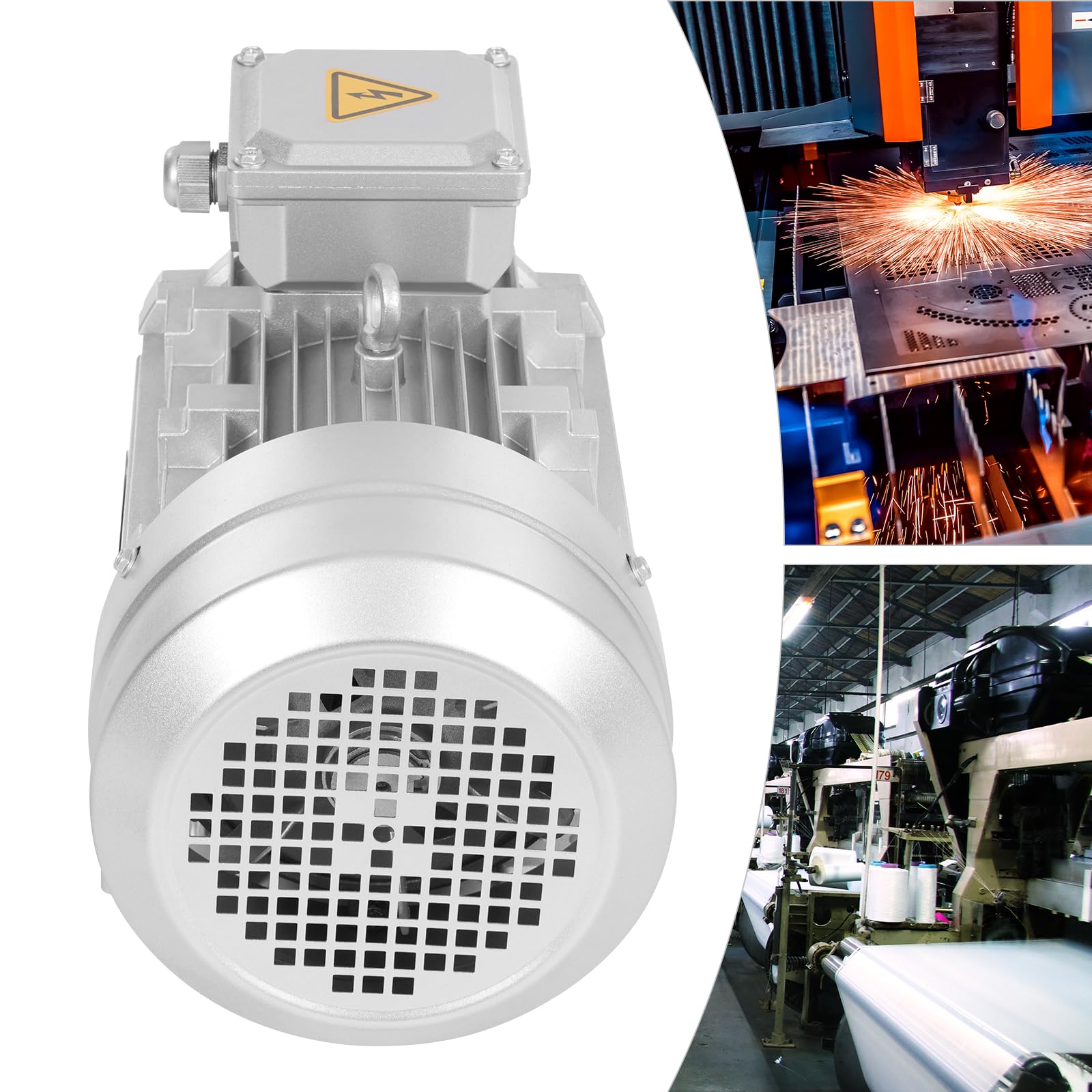 Elektromotor 3KW 400V / 230V Drehstrom1435 U/min, Industrie Motor, IP55 Schutzklasse mit Kupferwicklung und 28mm Welle B3