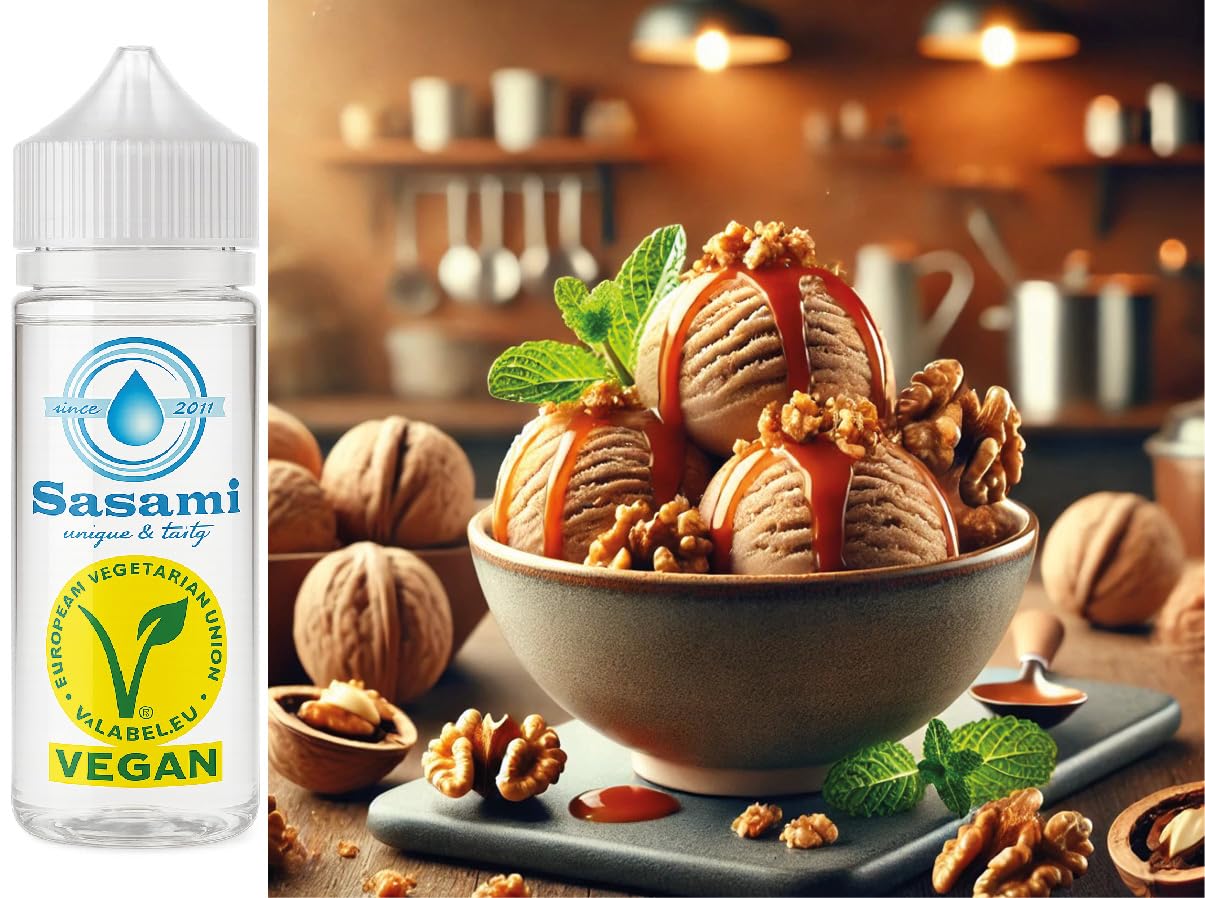 Lody orzech włoski aromat koncentrat – Wegański – Sasami – 100ml