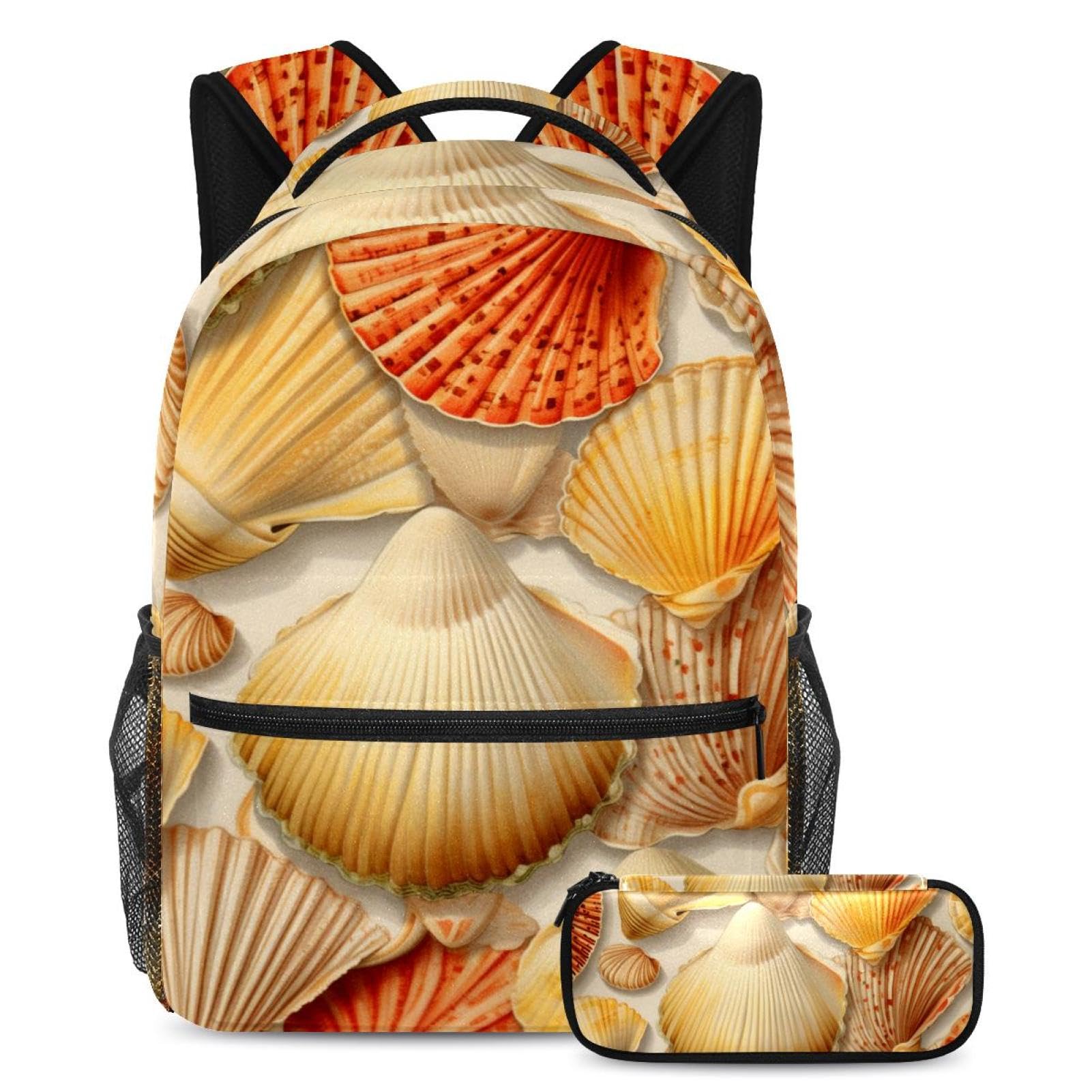 Cartable de grande capacité coquillages sac confortable large - 2