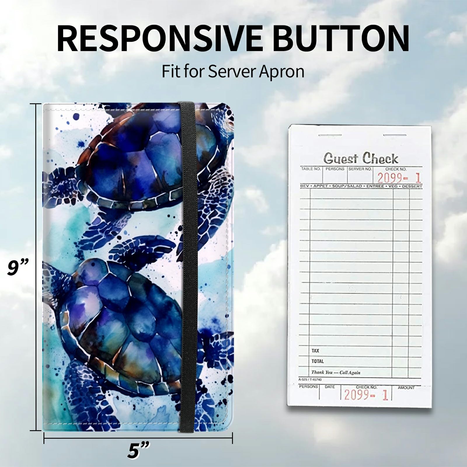 Waiter Book Server Wallet-9 x 5