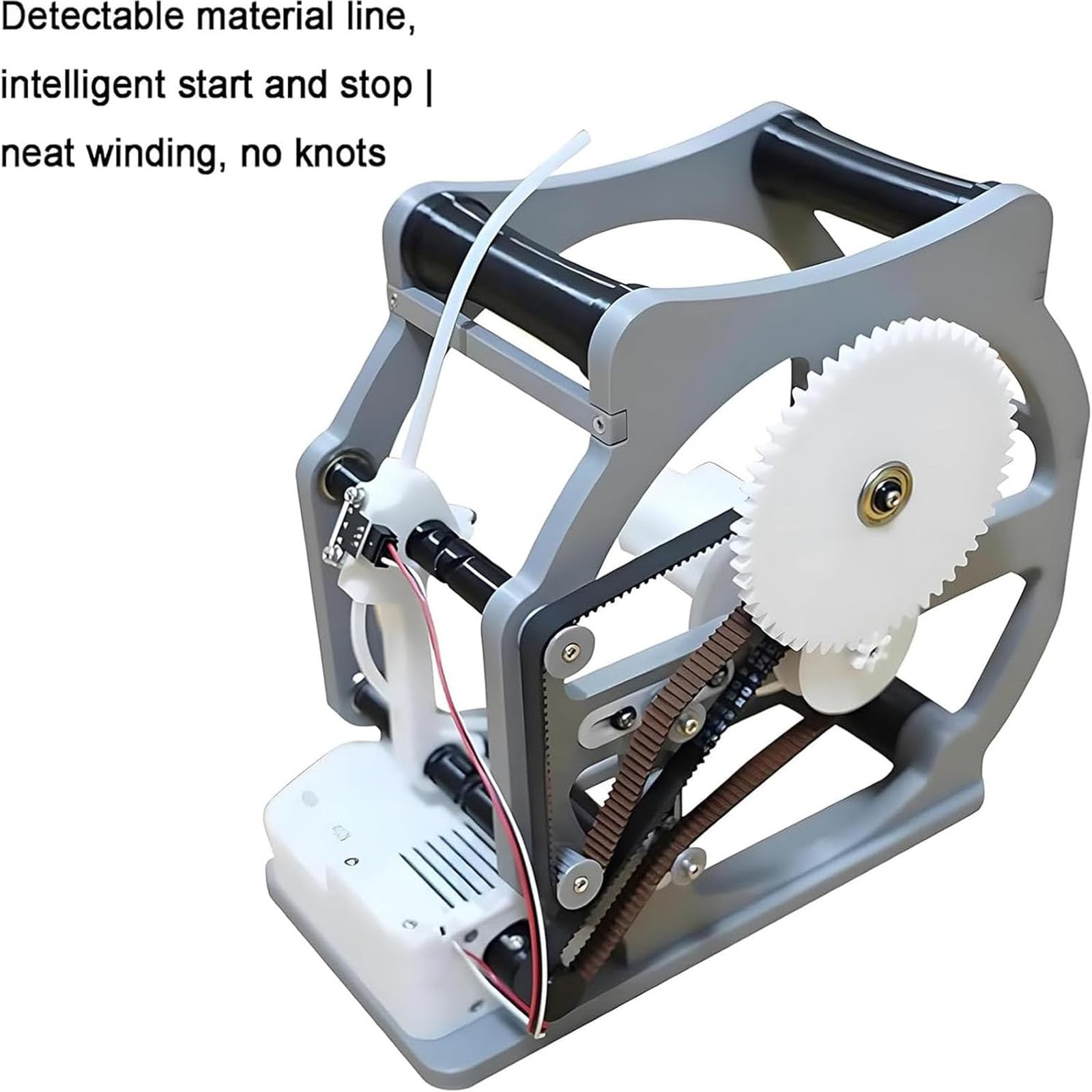 Bobinadora eléctrica de filamento 3D, rebobinadora automática con sensor inteligente y PID+FOC, construcción ABS para impresión 3D, soldadura, textil y bricolaje