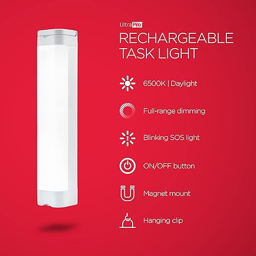 Miniatura 2 de UltraPro Luz LED ámbar con sensor de movimiento, paquete de 2, funciona con pilas, inalámbrica, luz nocturna, brillo para dormitorio, pasillos,