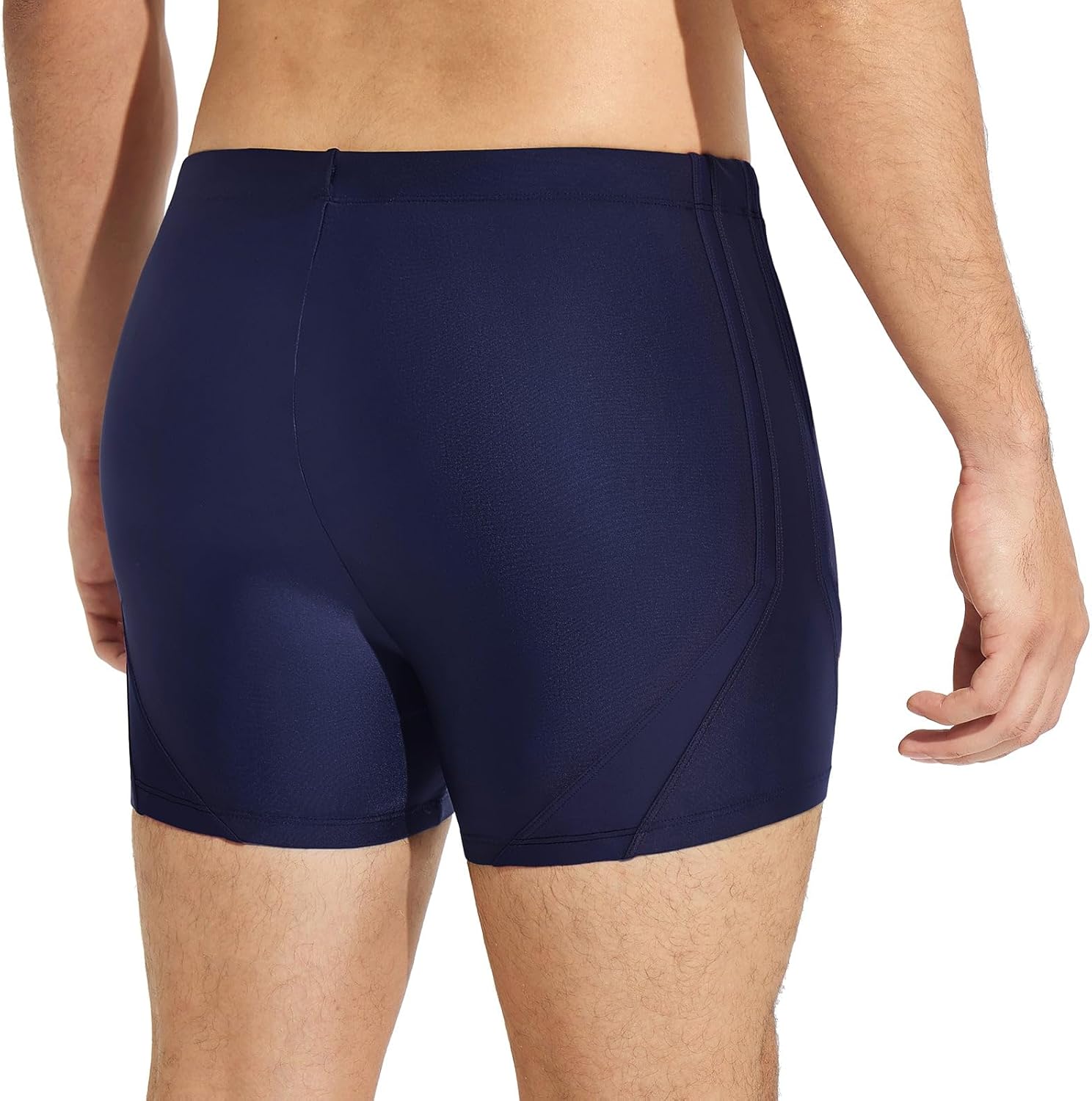 baleaf Men's Square Leg Athletic Swim Jammers Durable Training Splice Team Swimsuit
