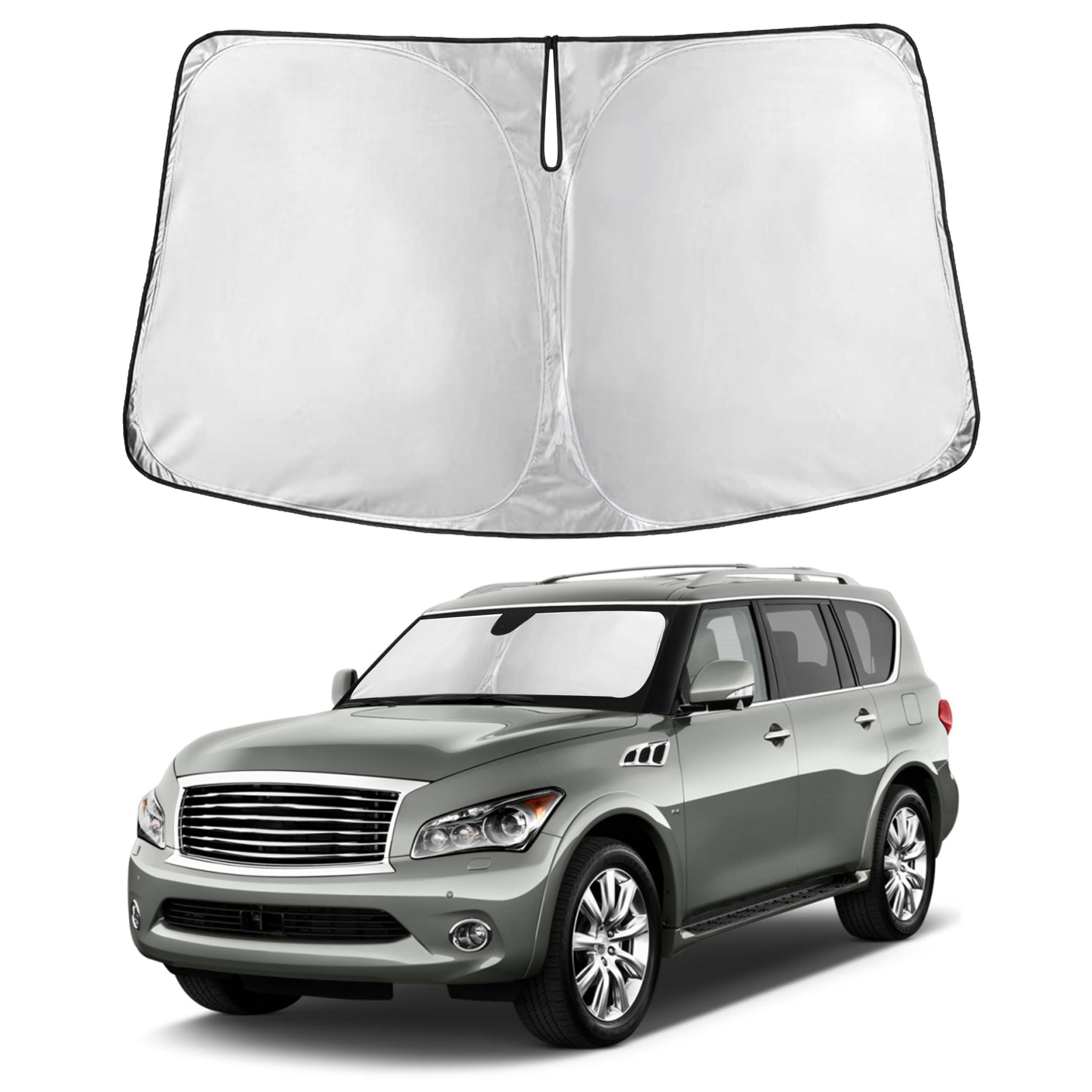 Autovir Windshields Sun Shade Fit for 2014-2022 2023 2024 Infiniti QX80