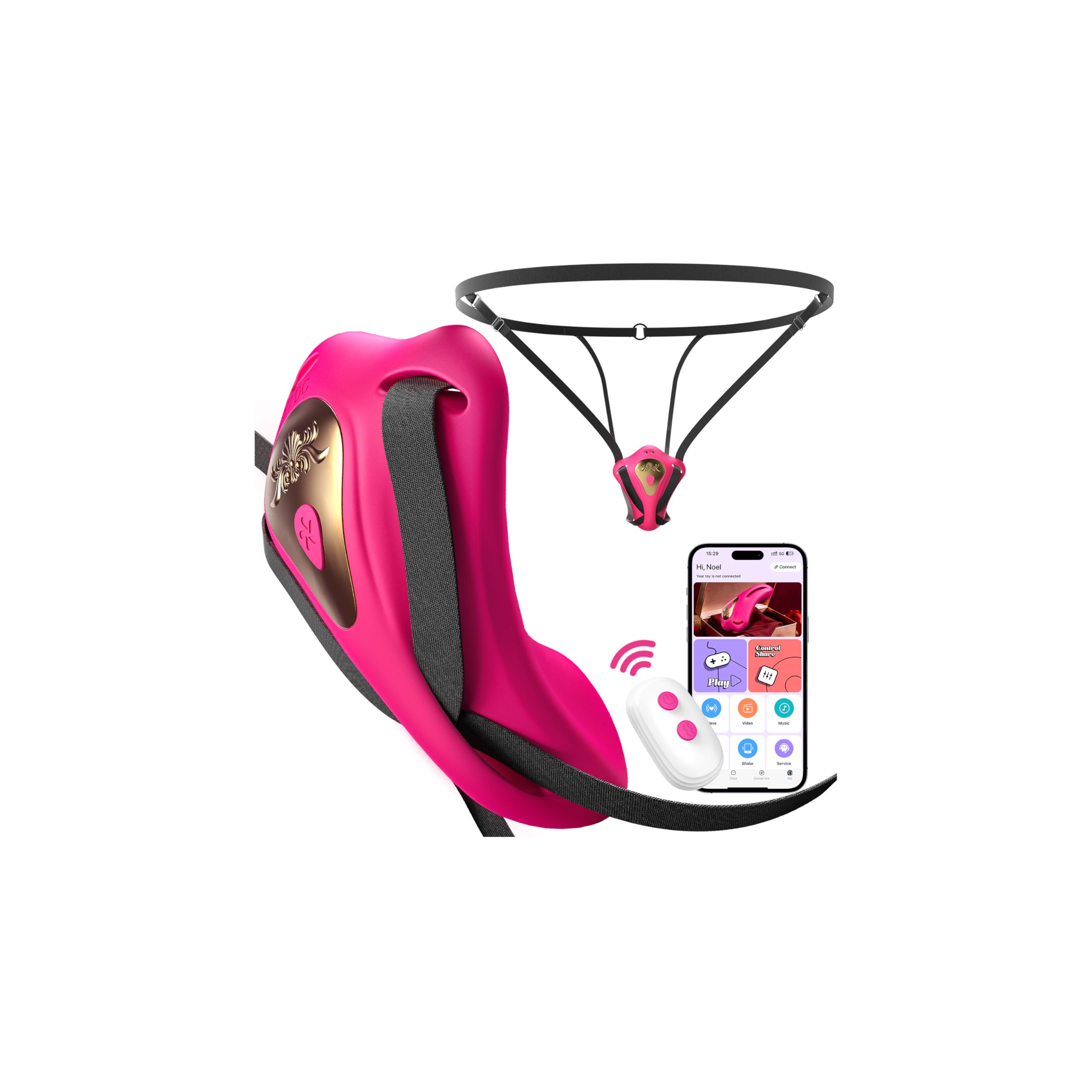 Sexytoysys Coppia Vibratore Con APP Sex Toys,Vibratoreper Donna Professionale con 9 Vibrazione