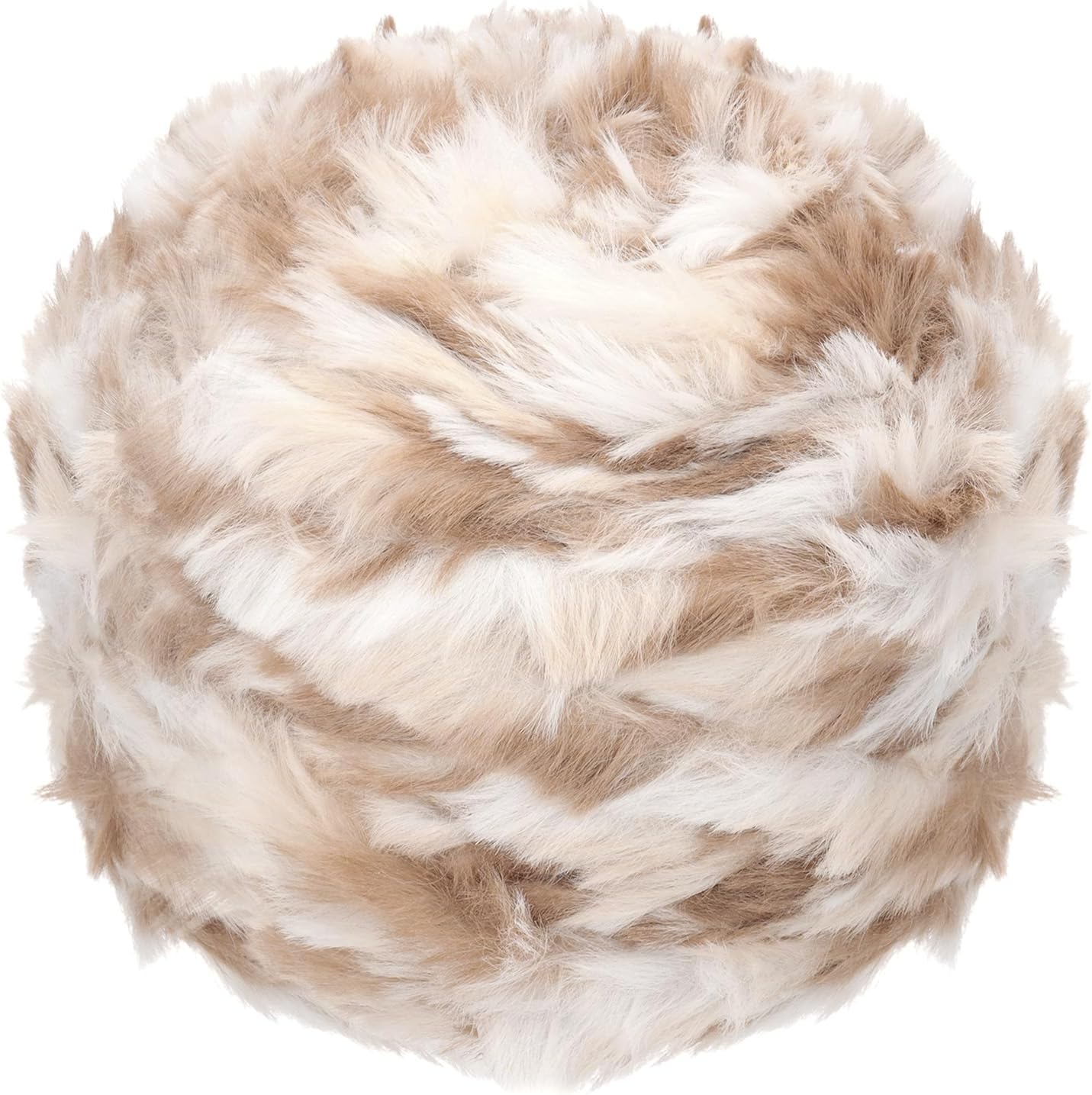 PATIKIL 70 Yards Fur Yarn, 100 Grams Soft Plush Fluffy Chunky Polyester Faux Fur Eyelash Yarn for Crocheting Hand Knitting Blanket Hats Crochet Crafting, Gray Tea