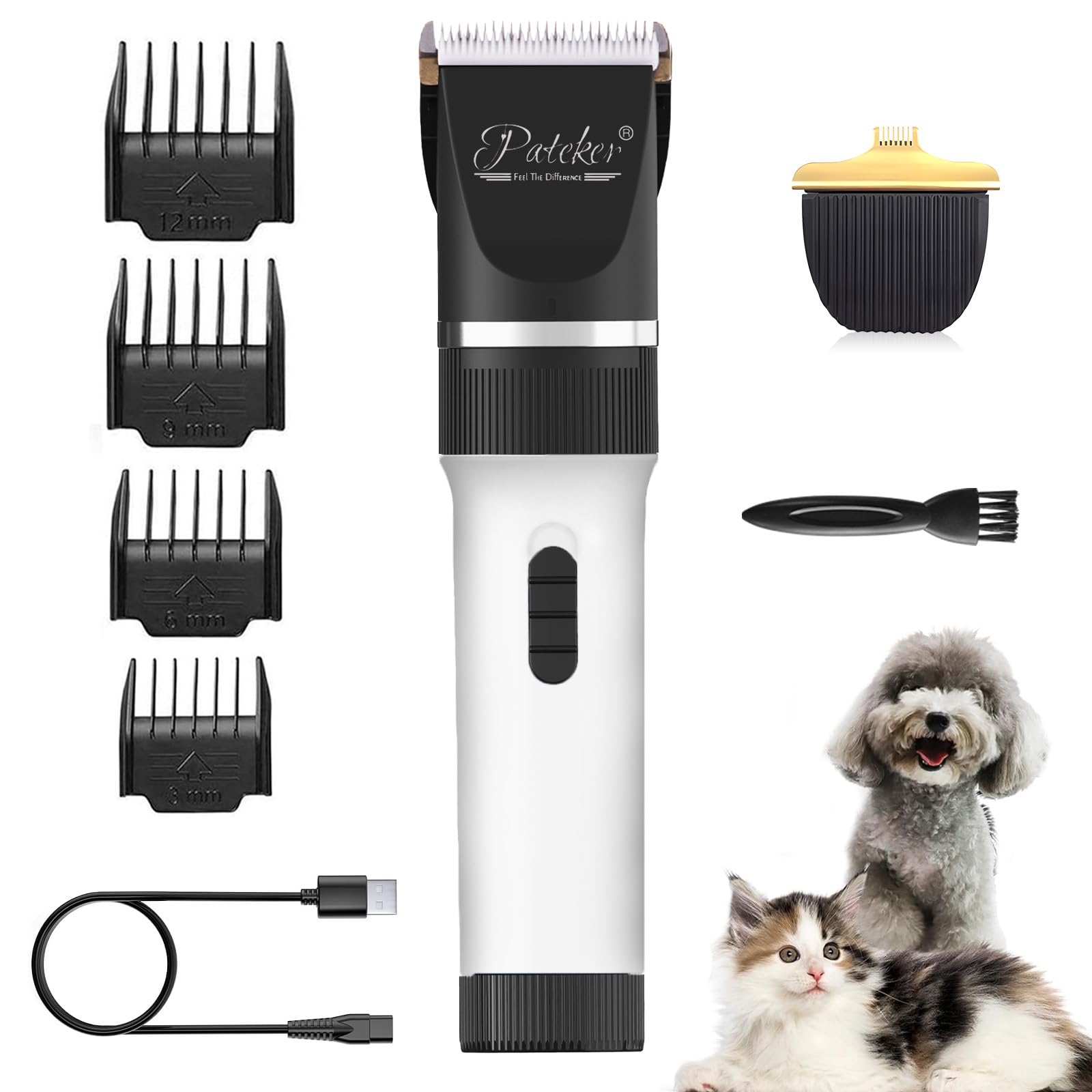 Amazon.co.jp: Pateker®（パテカー®） ペット バリカン 犬用 電動