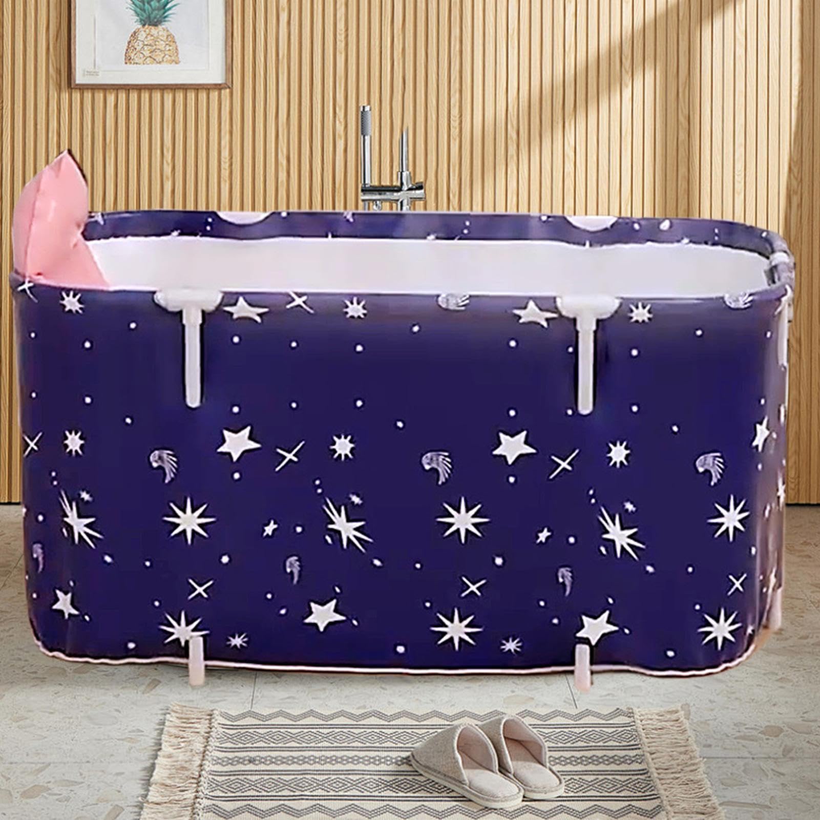 Klappbare Badewanne - Tragbare Wanne für Dusche | Rechteckige Duschtasse Badeeimer für Täglichen Gebrauch Reise Haushalt Kinder Badezimmer Outdoor Erwachsene Camping