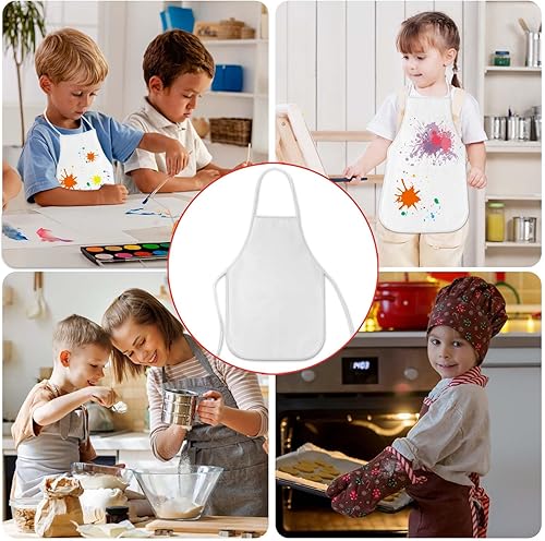 Miniatura 6 de KUUQA Paquete de 1624303640 delantales de arte para niños a granel delantales de pintura para aula, suministros de fiesta