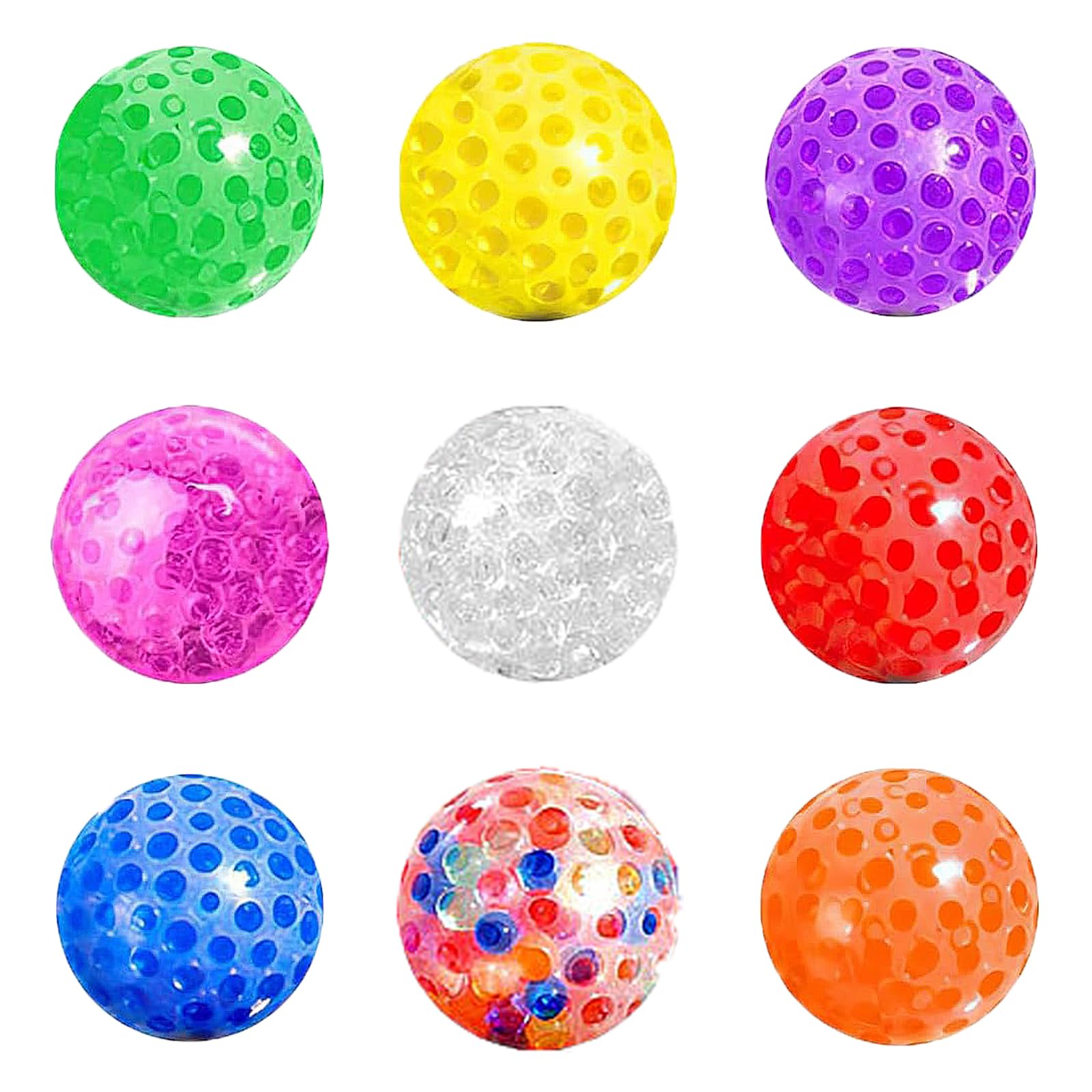 9 PCS Stress Ball, Squishy Stress Ball, Squishy Ball, Fidget Squishy Sensor, Suitable for Office, Home, Classroom and Travel Stress Relief, Ideal(Mixed Colors)