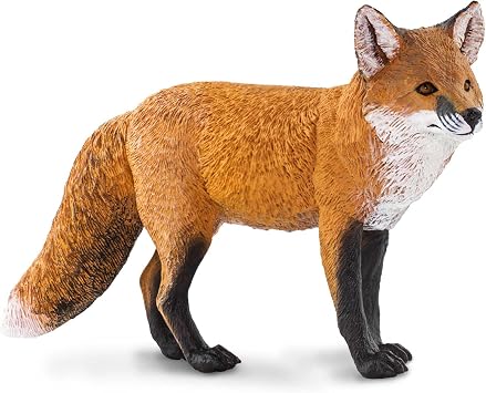 Safari Ltd. Red Fox Figurine - Detailed 7" Plastic Model Figure - Fun Educational Play Toy for Boys, Girls & Kids Ages 3+
