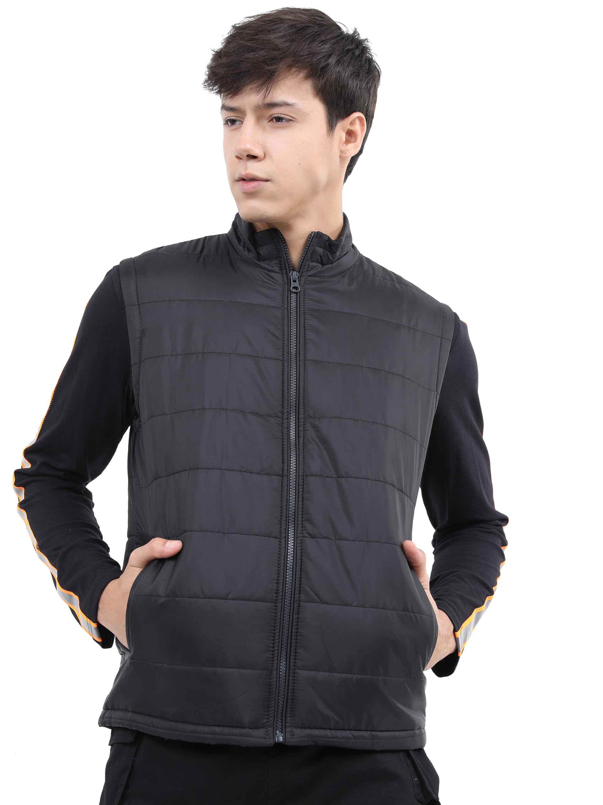 Ketch Men's Polyester Regular Fit Full Sleeve Jacket in neutral