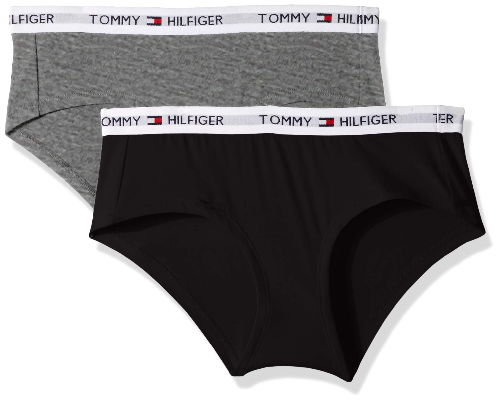 Tommy Hilfiger Women's Logo Band Hipster Underwear Panty, 2 Pack