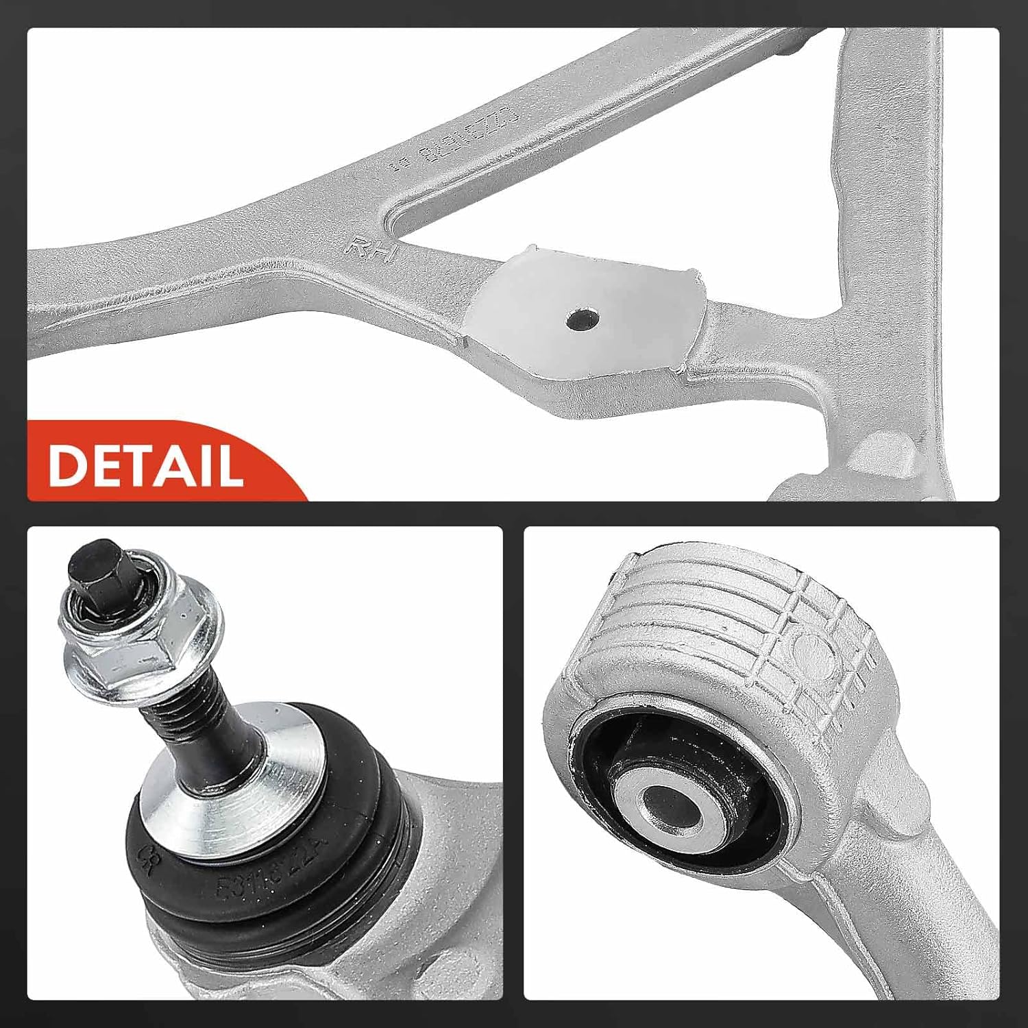 A-Premium Rear Right Upper Control Arm, with Ball Joint & Bushing, Compatible with Jaguar XF 09-15, XFR 10-15, XFR-S 13-15, XJ 11-16, XK & XKR 07-09, S-Type 02-08, Ford Thunderbird 02-05, Lincoln LS