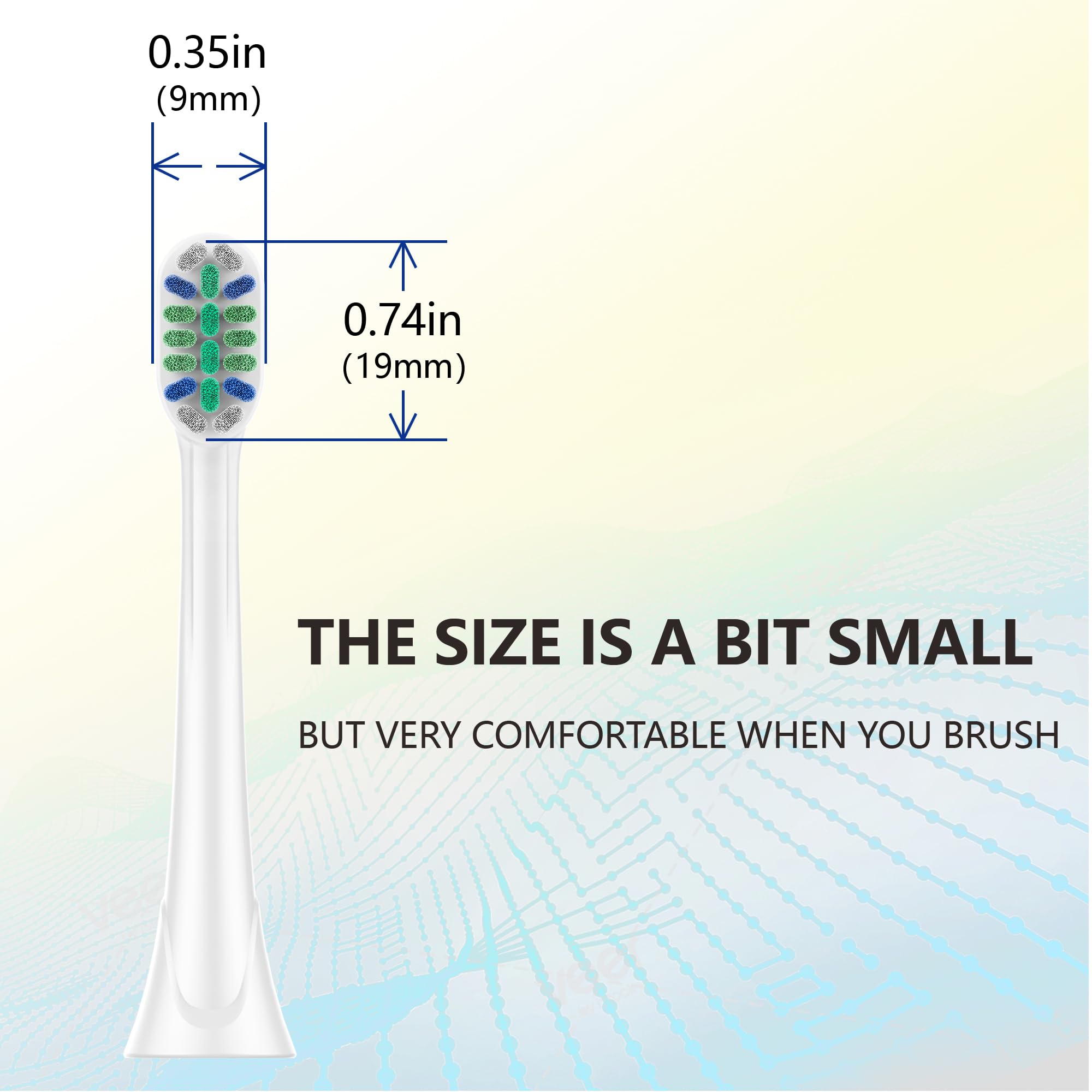 Cabezales de cepillo de repuesto solo compatibles con cepillos de dientes eléctricos Philips Sonicare, 8 unidades, repuestos para ProtectiveClean, para DiamondClean y para ExpertClean