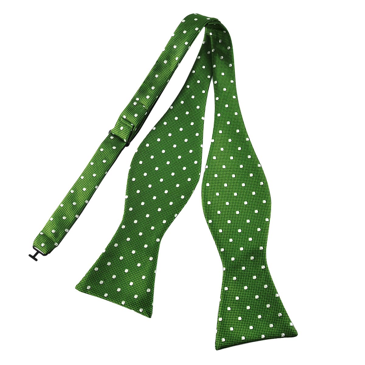 Mens Self Bow Tie Polka Dots Woven Silk Bow Ties