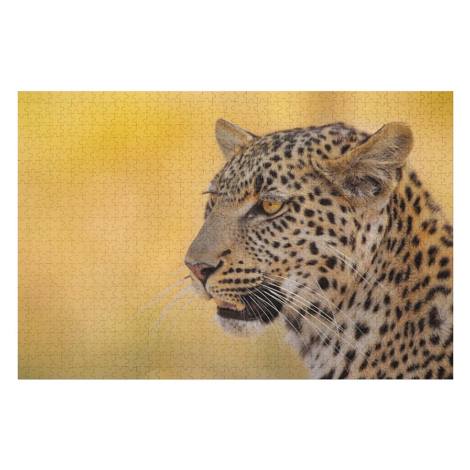 Animal Adult Puzzle Sets 2000 PCS Leopard Patterned Puzzles, for Kids Adults Birthday for Dad Mother Gift Large Puzzle 70x100CM