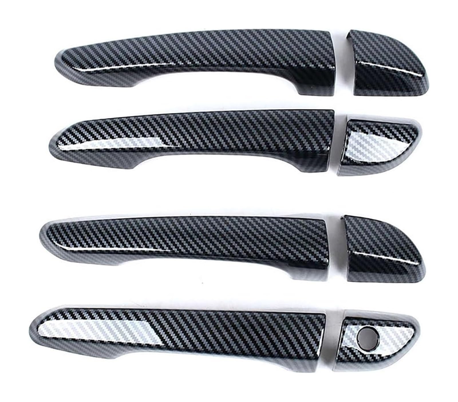 YSBVBLRMRV Car Outside Door Handle Cap for Encino 2018-2023 Single Hole Door Handle Cover Decorative Anti-Scratch Protector(Carbon Fiber Pattern)