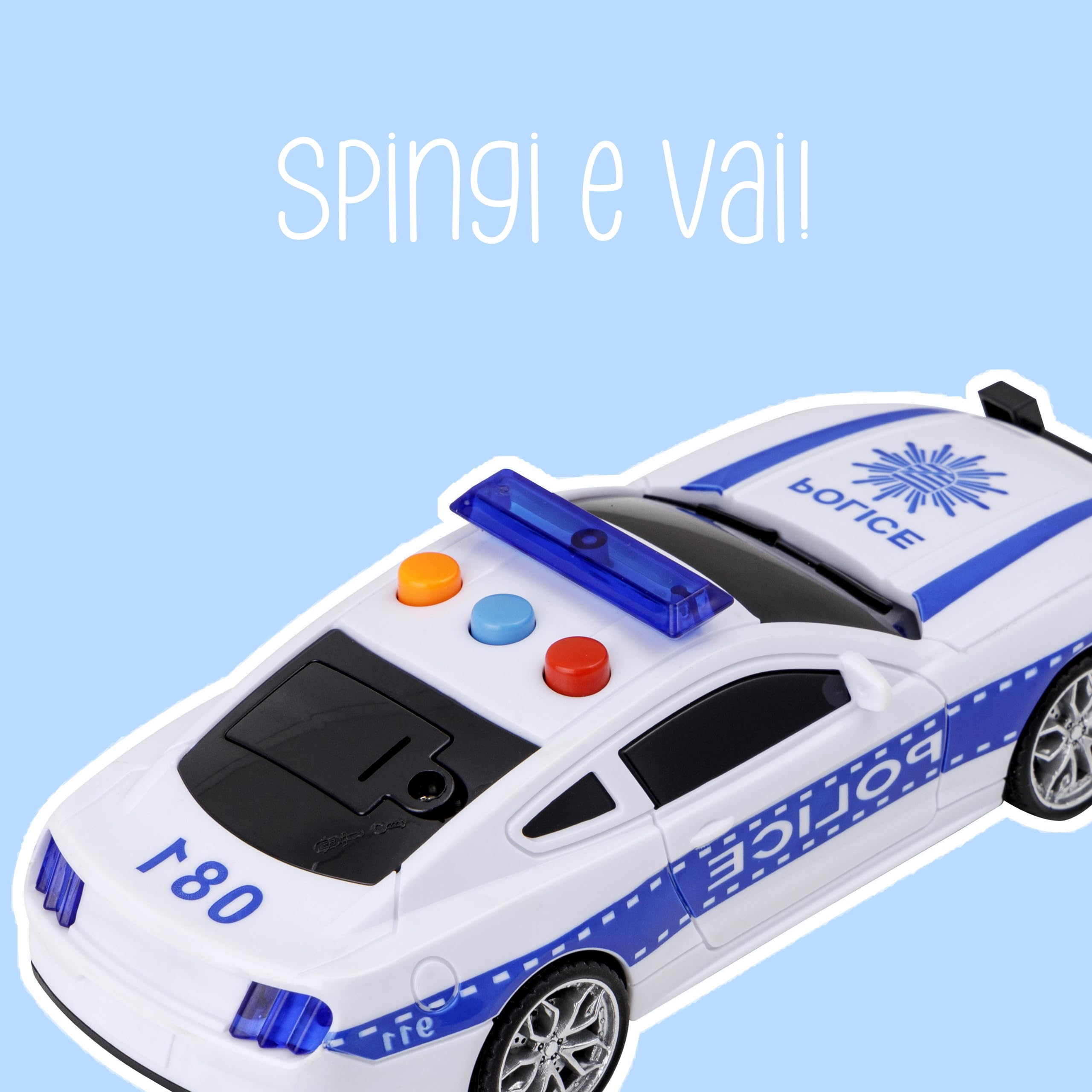 Voiture Police Télécommandée Pour Enfants 3-8 Ans – Effets Lumineux, Sirènes, Talkie-Walkie Et Changeur De Voix