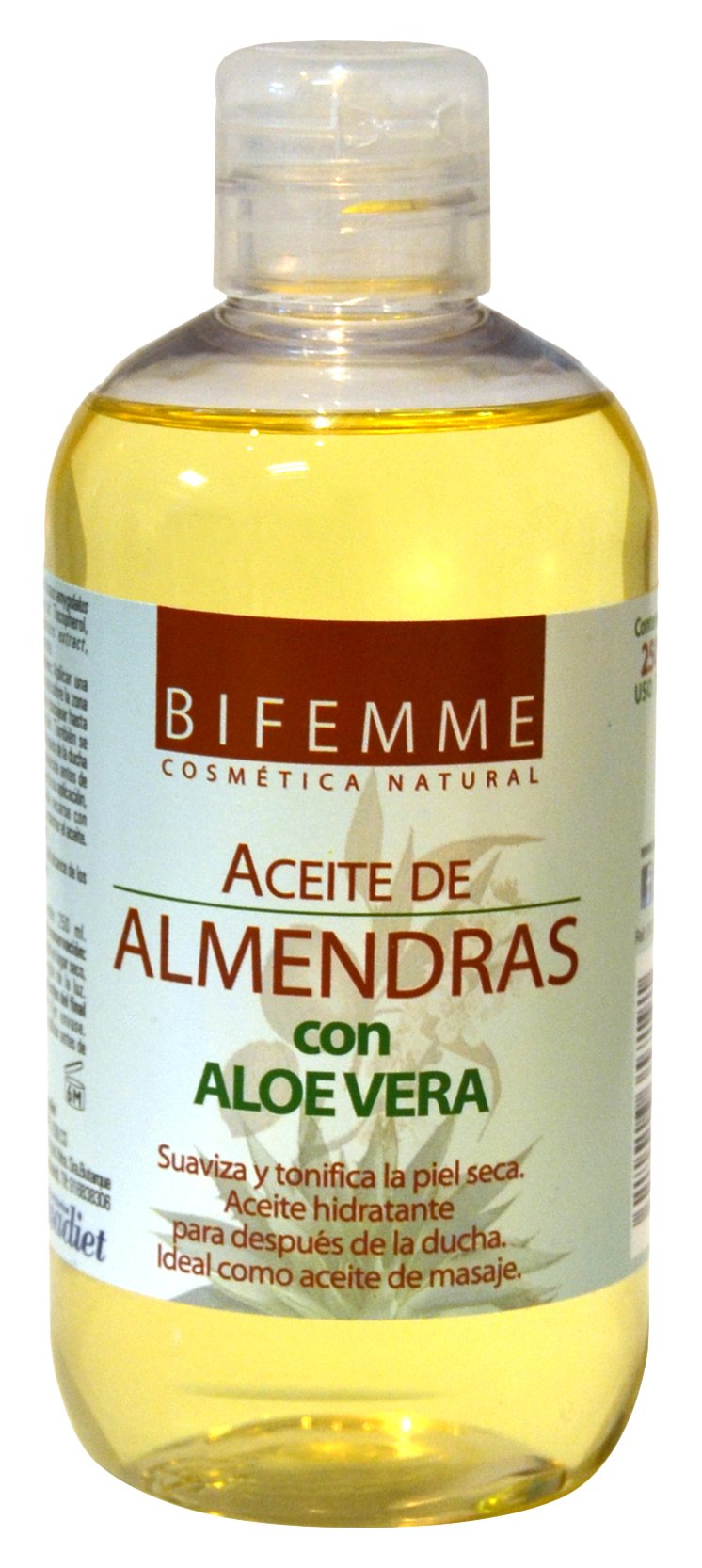 Bifemme Aceite de almendras con aloe vera - 250 ml