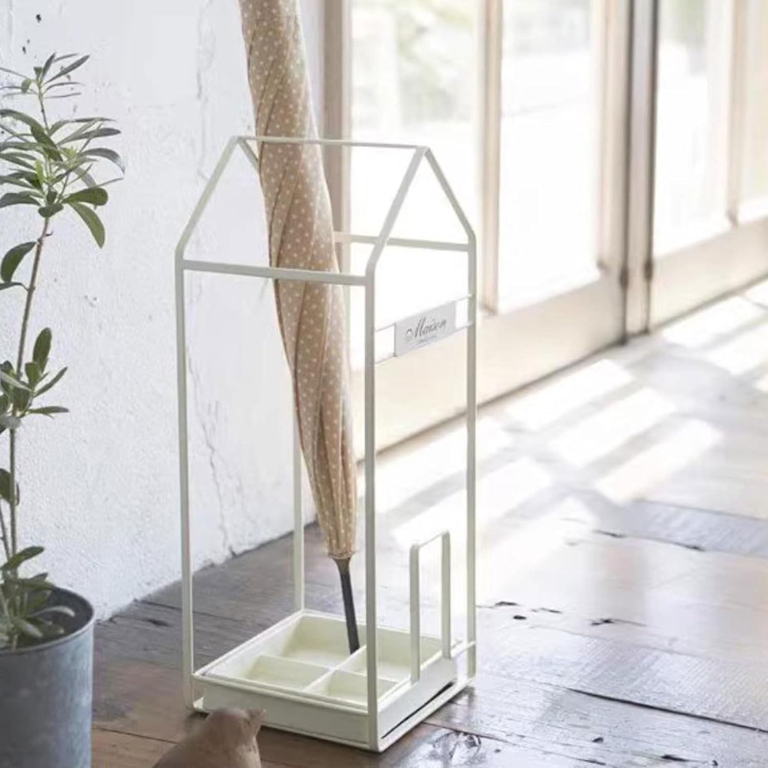 Umbrella Holder Entryway House Style Umbrella Holder for Entryway, Metal Stand Rack Shelf, Organizer for Home Office Decoration Umbrella Stand Rack