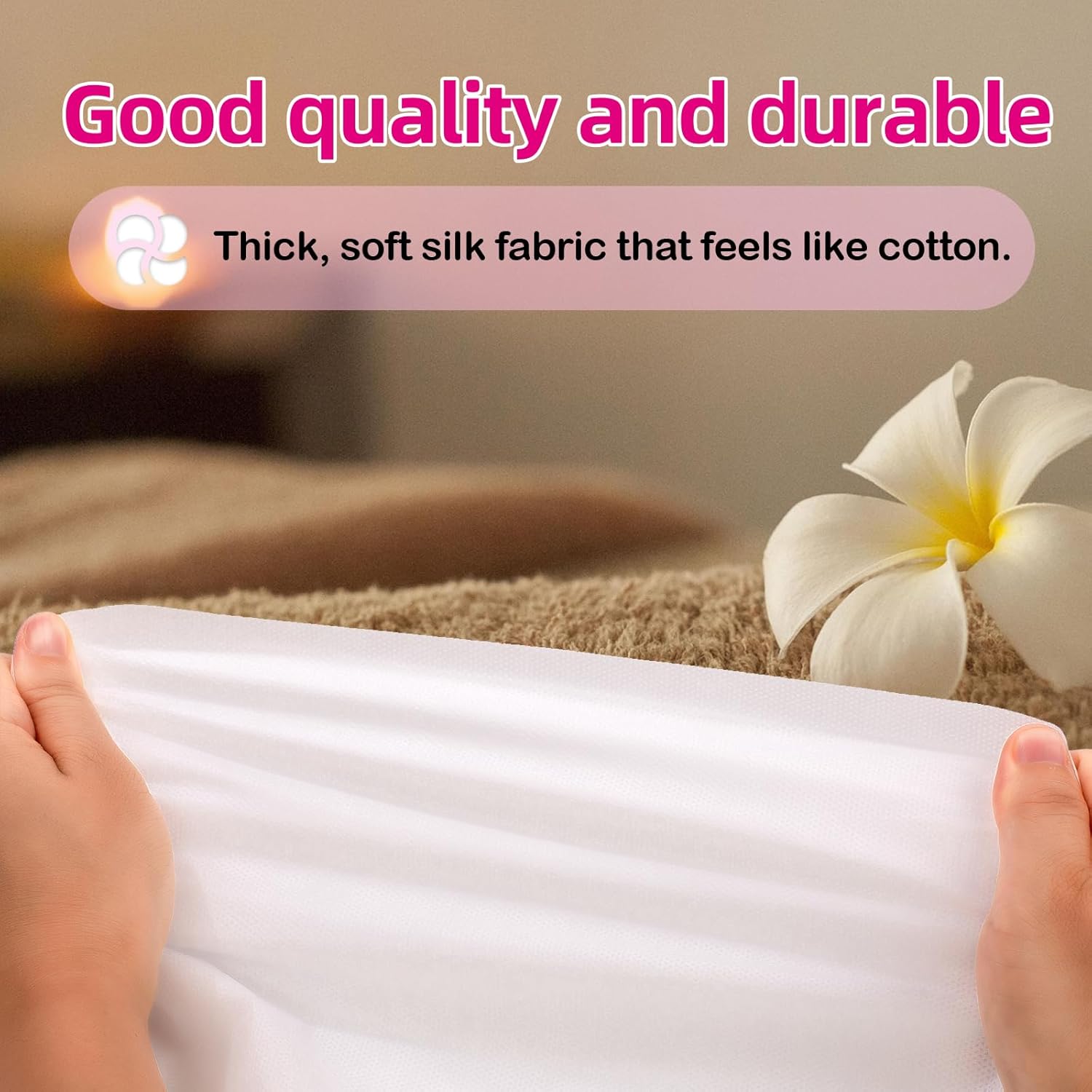 Disposable Face Cradle Covers 500 Count, Medical-Grade, Luxurious, Soft Nonwoven Face Cradle Cover for Massage Table & Chair, Disposable Headrest Covers 16''*12'', White