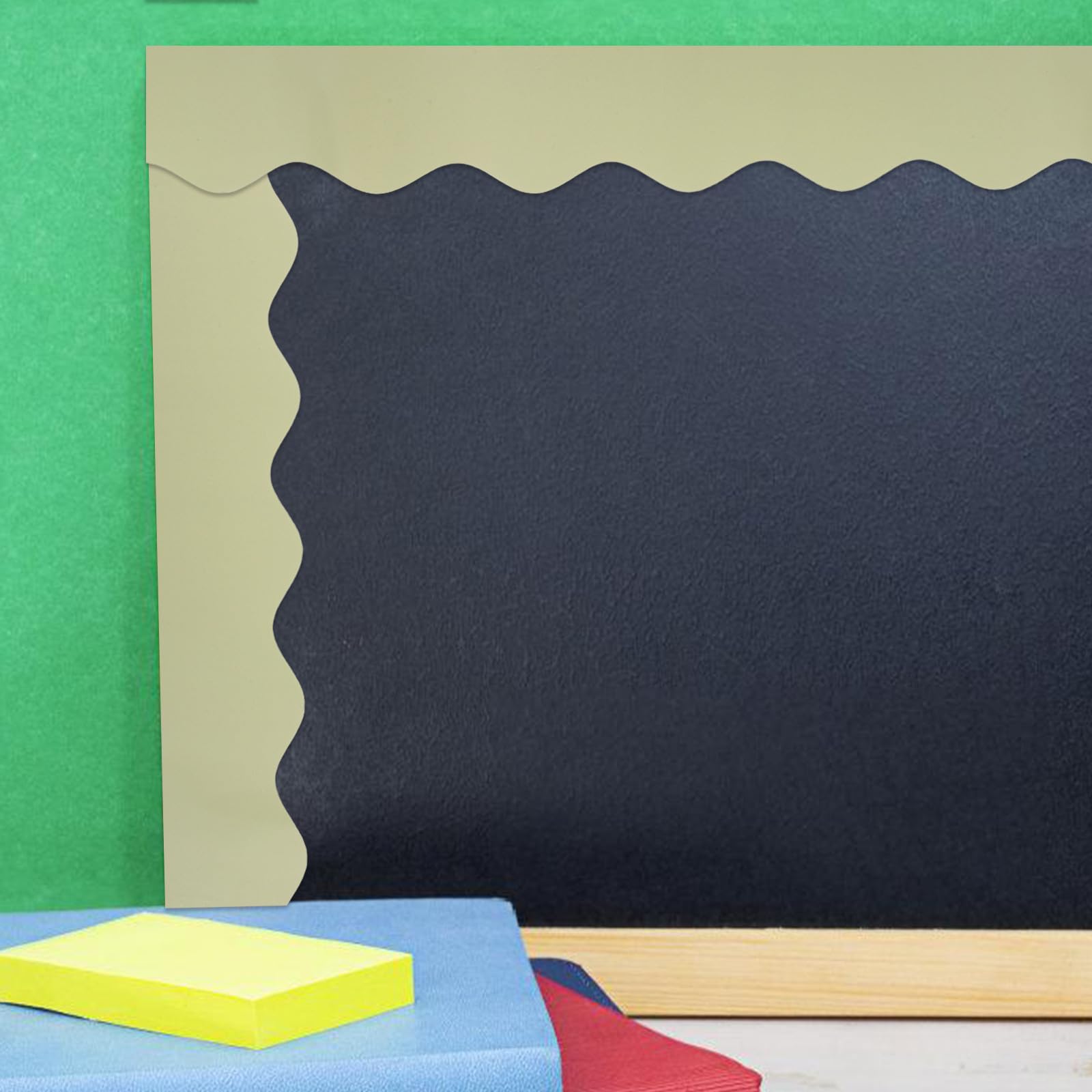 PLAFOPE 6rouleaux Tableau Affichage Décoratif Avec Bordures Festonnées Fournitures Pour Classe Et Enseignants Décoration Murale Avec Points Adhésifs