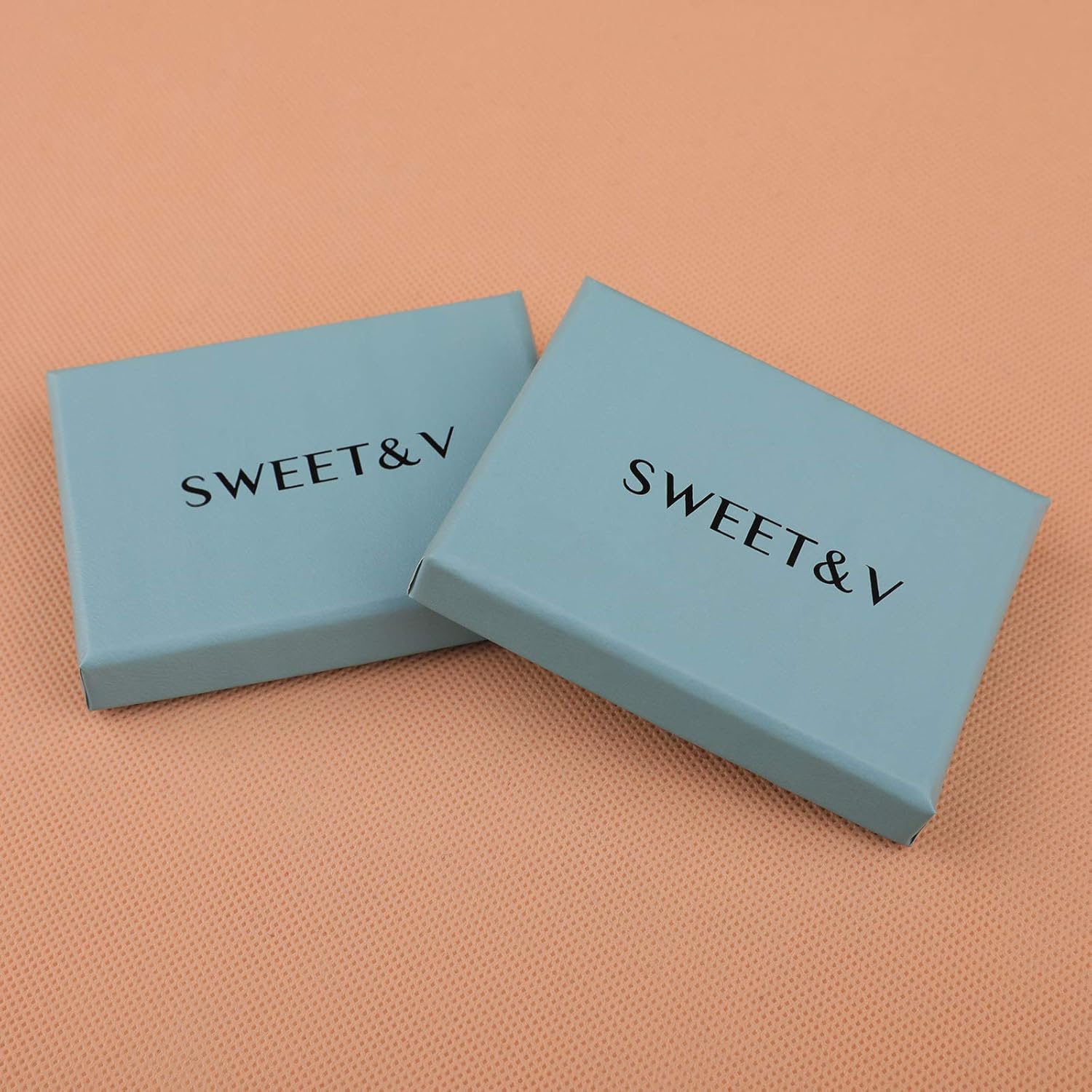 SWEETV Cubic Zirconia Stud Earrings, 8mm Round Cut, Rhinestone Hypoallergenic Earrings for Women & Girls - Image 6